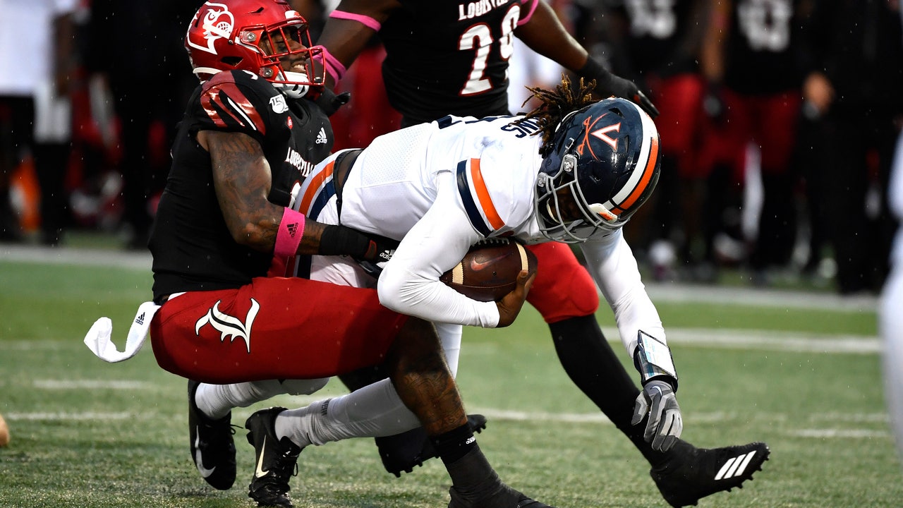 Louisville rallies before holding off Virginia 28-21